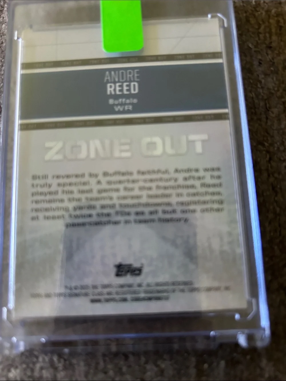 2024 Topps Signature Class Zone Out Andre Reed